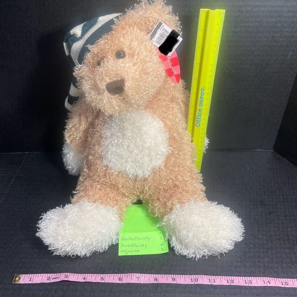 BNWT ANIMAL ADVENTURES PLUSH TEDDY BEAR WITH STOCKING CAP - Picture 9 of 16